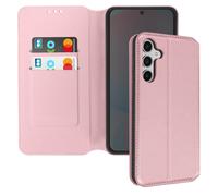 Avizar Case for Galaxy S24 FE Clamshell Card and Video Holder, Rose Gold