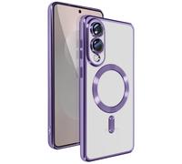 Avizar Case for Galaxy S25 Edge Silicone Chrome Frame, Purple