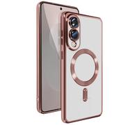 Avizar Case for Galaxy S25 Edge Silicone Chrome Frame, Rose Gold