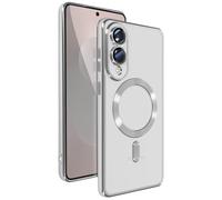 Avizar Case for Galaxy S25 Edge Silicone Chrome Frame, Silver