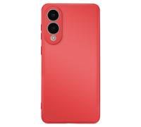 Avizar Case for Galaxy S25 Edge Soft-Touch in Semi-Rigid Silicone, Red