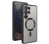 Avizar Case for Galaxy S25 Ultra Silicone Chrome Edges