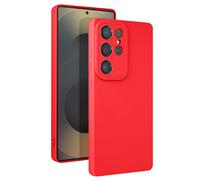 Avizar Case for Galaxy S25 Ultra Silicone Matte, Red