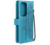 Avizar Case for Honor 200 Lite Wallet Holder with Hand Strap, Light Blue