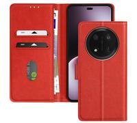 Avizar Case for Honor Magic 7 Lite Clapet Wallet and Video Holder, Red