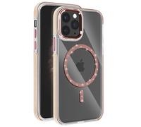 Avizar Case for iPhone 11 Pro Max Silicone Glitter, Champagne pink
