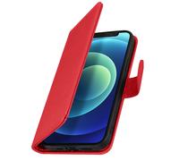 Avizar Case for iPhone 12 Mini Card-holder Cover Video Stand Feature, Red