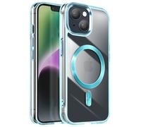 Avizar Case for iPhone 15 Plus and 14 Plus Back Cristal Color, Blue