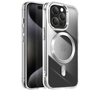 Avizar Case for iPhone 15 Pro Back Cristal Color, Silver