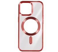 Avizar Case for iPhone 15 Pro Max in Chrome Silicone Compatible, Red