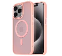Avizar Case for iPhone 15 Pro Surround Frosted Matte Back, Pink