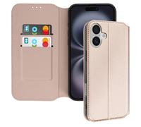 Avizar Case for iPhone 16 Clapet Card Holder and Video Holder, Gold