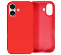 Avizar Case for iPhone 16 Plus Semi-rigid Soft-touch Anti-Trace, Red