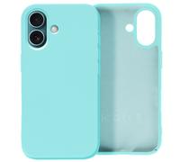 Avizar Case for iPhone 16 Plus Semi-rigid Soft-touch Anti-Trace, Turquoise