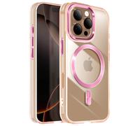Avizar Case for iPhone 16 Pro Back Cristal Color, Rose Gold