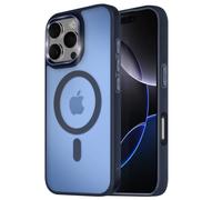Avizar Case for iPhone 16 Pro Matte Back Surround Frosted, Dark Blue