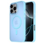 Avizar Case for iPhone 16 Pro Max Back Mat Frosty Surround, Light Blue