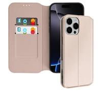 Avizar Case for iPhone 16 Pro Max Clapet Card Holder and Video Holder, Gold