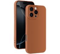 Avizar Case for iPhone 16 Pro Max Silicone Smooth Protected Camera Block, Brown