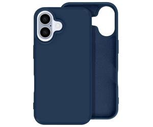Avizar Case for iPhone 16 Semi-rigid Soft-touch Anti-marking, Light blue