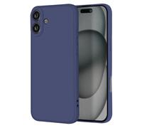Avizar Case for iPhone 16 Silicone Finish Mate Soft Touch, Night blue