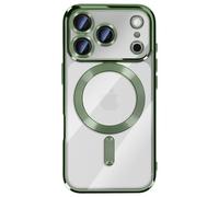 Avizar Case for iPhone 17 Pro Compatible with with Chrome Border, Green