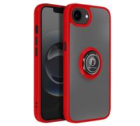 Avizar Case for iPhone 17e with Built-in Card Holder and Reinforced Corners, Red