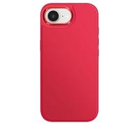 Avizar Case for iPhone 17e with Matte Finish and Metallic Camera Ring, Red