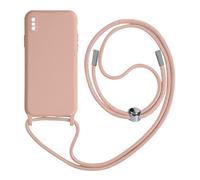 Avizar Case for iPhone X / XS Lanyard 80 cm, Pink