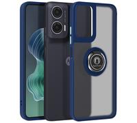 Avizar Case for Moto G35 Metal Ring Video Support, Night blue