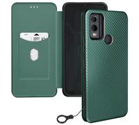 Avizar Case for Nokia C22 Card holder with wrist strap Video holder, Dark Green