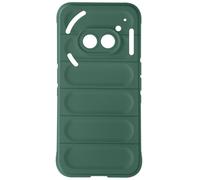 Avizar Case for Nothing Phone 2a Textured Silicone embossed design, Dark Green
