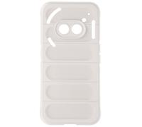 Avizar Case for Nothing Phone 2a Textured Silicone embossed design, White