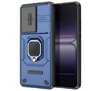 Avizar Case for OnePlus Nord CE5 with Ring Stand and Sliding Camera Cover, Blue