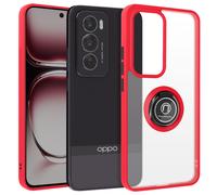 Avizar Case for Oppo Reno 12 Pro Metal Ring Video Support, Red