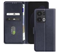 Avizar Case for Oppo Reno 13 Pro Clapet Wallet and Video Holder, Night blue