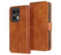 Avizar Case for Oppo Reno 13 Wallet with Magnetic Tab, Brown