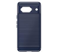 Avizar Case for Pixel 8a Silicone Design Brushed Effect, Night blue