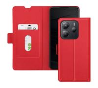 Avizar Case for Redmi Note 14 5G Card Holder Magnetic Tab, Red