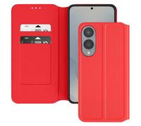 Avizar Case for S25 Edge Clamshell Card Holder and Video Holder, Red