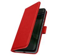 Avizar Case for S7 Edge Card-holder Cover Video Stand Feature, Red