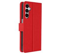 Avizar Case for Samsung Galaxy A05s Card-holder Cover Video Stand Feature, Red
