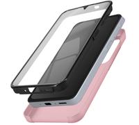 Avizar Case for Samsung Galaxy A35 Rear Rigid Front Soft Tactile, Rose Gold