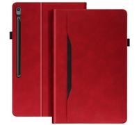 Avizar Case for Tab S10 FE Plus Flap Wallet Video Holder, Red
