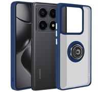 Avizar Case for Xiaomi 14T Pro Metal Ring Video Support, Night blue