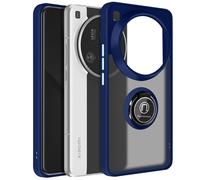 Avizar Case for Xiaomi 15 Ultra Magnetic Back Ring Translucent, Night blue