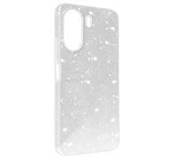 Avizar Case for Xiaomi Redmi 13C Glitter Semi-rigid Slim Silicone, Silver