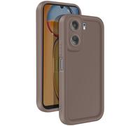 Avizar Case for Xiaomi Redmi 13C Silicone Soft Touch Raised Borders, Brown