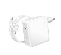 Avizar Charger for MacBook Pro 13'' M2 (2022) USB-C 96W + 1.8m Cable, White