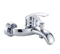Avizar Chrome Wall-Mounted Shower Mixer 16x9cm with Single Anti-Leak Lever